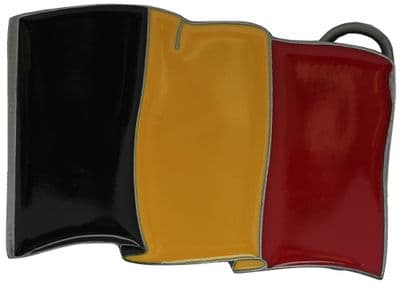 Belgium Flag Belt Buckle with display stand (LH8)