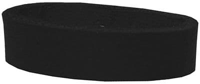 Black Belt Loops - Pack of 6 - Sizes for belts from 12.5mm to 50mm