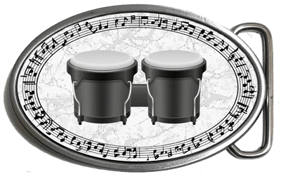 Bongo Drums Belt Buckle. code: A0244