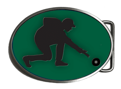 Bowls Green Bowling Indoor Outdoor Large Oval Belt buckle. Code: A0120
