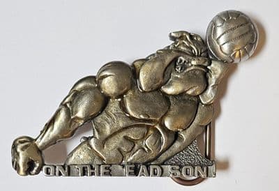 British Bulldog 'On The Ead Son' Belt Buckle. Code EB1