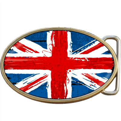 British Grunge Flag Belt Buckle. Code A0019