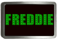 Building Block Brick Piece Tile Letters Belt Buckle. Lego Code:A0155