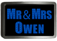 Building Block Brick Piece Tile Letters Belt Buckle. Lego Code:A0155