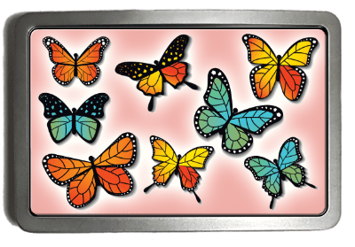 Butterflies, Butterfly Belt Buckle. Code:A0148