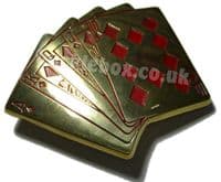 CARDS (BRASS) belt buckle
