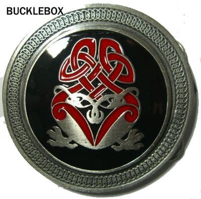 CELTIC DESIGN (2) Belt Buckle + display stand