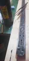 Celtic Dragon Embossed Antique Black Full Grain Leather Belt . 1½