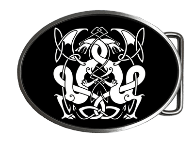 Celtic Dragons Belt Buckle Code: A0190
