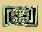 CELTIC KNOT (1) (BLACK) Belt Buckle + display stand