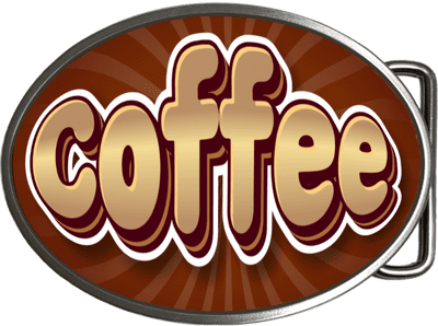 Coffee Belt Buckle. code: A0257