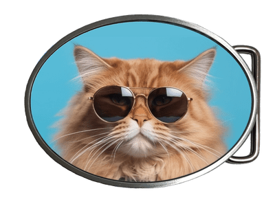 Cool Pussy Cat Feline Belt Buckle Belt Buckle. Code:A0177