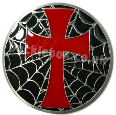 CROSS & WEB BELT BUCKLE + display stand