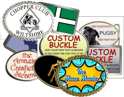 Custom Personalised Design Your Own Belt Buckle. Image and/or Text