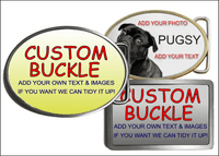 Custom Personalised Design Your Own Belt Buckle. Image and/or Text