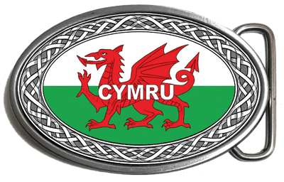Cymru Welsh Dragon Flag Belt Buckle. code: A0238