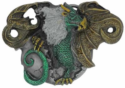 Dragon's Egg Belt Buckle with display stand. Code LB4