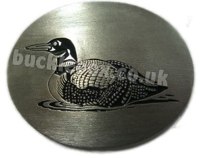 DUCK - OVAL Belt Buckle + display stand