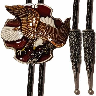 Eagle and Arrows Bolo Tie. Code BTWW46E