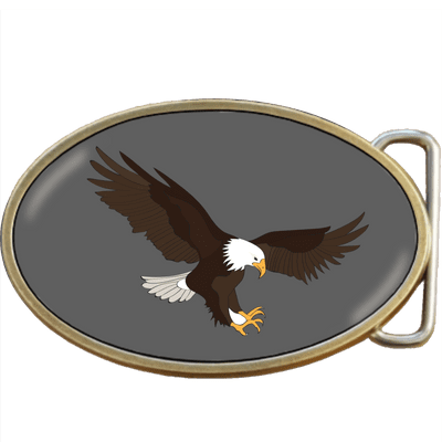 Eagle Attacking Belt Buckle. Code A0007