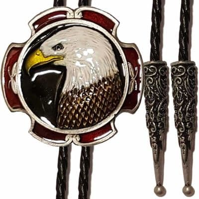 Eagle Head Bolo Tie Made in USA. Code BTWW49E