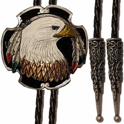 Eagle Head Bolo Tie. Code BTWW54E