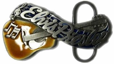 Elvis Presley Guitar Belt Buckle Limited Edition. Code AE6