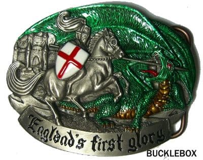 ENGLAND'S FIRST GLORY BELT BUCKLE. Code CL7