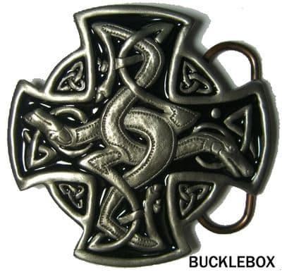 ENGLISH CROSS - (BLACK) Belt Buckle. Code: DH2