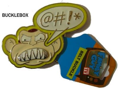 Family Guy  - EVIL MONKEY BELT BUCKLE + display stand