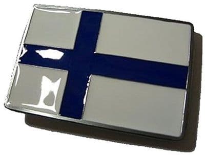 Finland Suomi Belt Buckle + display stand. Code PC8