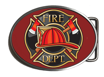 Fire Department Fireman Firefighter Belt Buckle. Code A0166