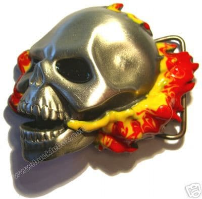 FLAMING SKULL