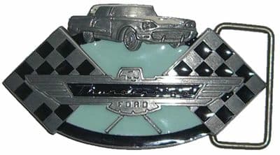 Ford Thunderbird Car Belt Buckle with display stand - Officially Licensed. Code MK8