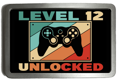 Game Controller Computer Gamer Belt Buckle. Code A0167