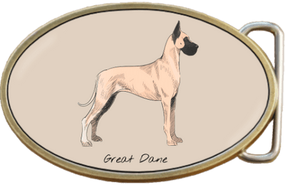 Great Dane Dog Belt Buckle. Code A0067
