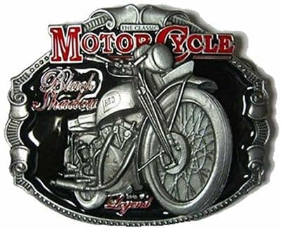 H.R.D. Vincent Black Shadow Motorcycle Belt Buckle with display stand. Code TT8