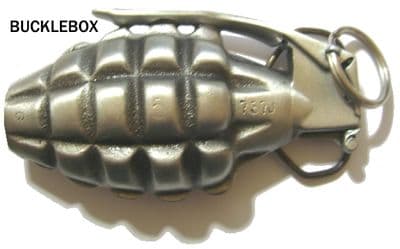 Hand Grenade Belt Buckle. Code AF8