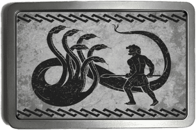 Hercules Second Labour Lernaean Hydra Belt Buckle. code: A0219