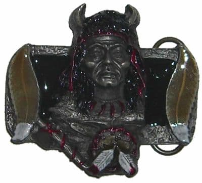 Indian Rectangle Belt Buckle with display stand