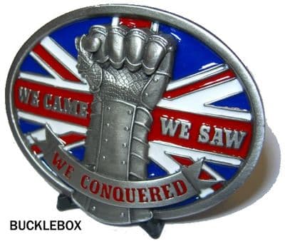 Iron Fist 'We came, we saw, we conquered' Belt Buckle. Code BK5