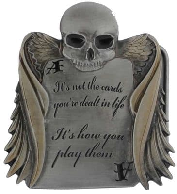 It's Not The Cards It's How You Play Them Belt Buckle. Code CA4