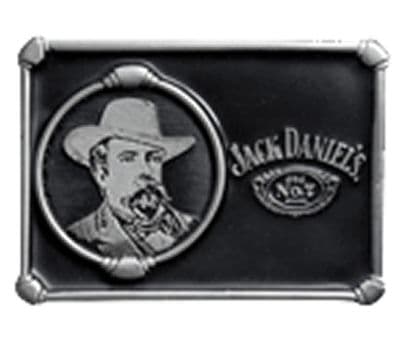 Jack Daniel's Cameo Belt Buckle with display stand. Officially licensed. Product code WH5