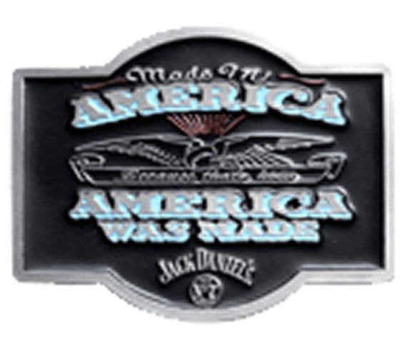 Jack Daniel's Special Edition Belt Buckle with display stand. Product code WA6