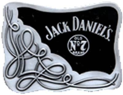 Jack Daniels Oblong Scroll Belt Buckle. Product code: WL8