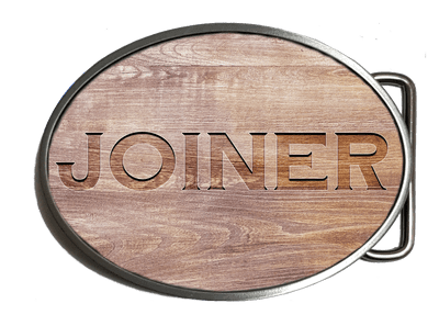 Joinery Carved Effect Belt Buckle. Code:A0141