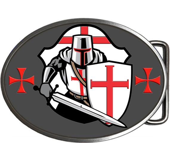 Knights Templar English Belt Buckle Code:A0211