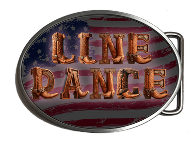 Line Dance Linedance Linedancing Belt Buckle Code: A0139