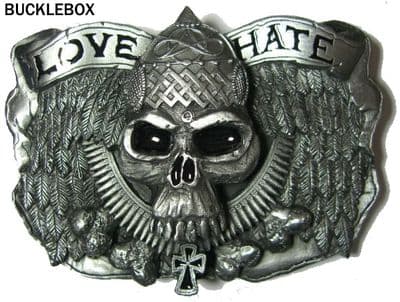 Love & Hate - Heavy Belt Buckle. Code AP4