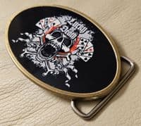 Lucky or Death Ace of Spades Skull Belt Buckle. Code A0056